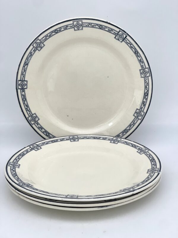 Assiette plate Salins Royal Terre de Fer décor bleu – Image 2