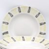 Assiette creuse FB 56 Badonviller décor jaune et noir vintage – Image 2
