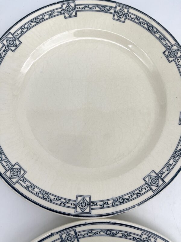 Assiette plate Salins Royal Terre de Fer décor bleu – Image 6