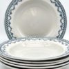 Assiette creuse Arras Sarreguemines décor bleu gris – Image 2