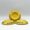 Cendrier Orelia en opaline jaune