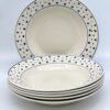 Assiette creuse Josiane Lunéville décor pois bleu – Image 2