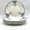 Assiette plate Lys Clairefontaine Terre de fer décor gris