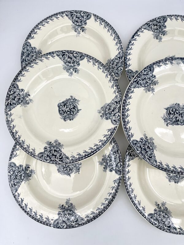Assiette creuse Salins Fontenoy R&A décor bleu – Image 4