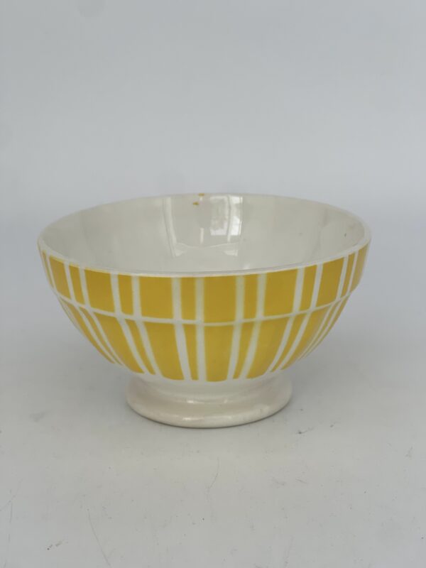 Petit bol Digoin 9611 décor jaune géometrique – Image 3