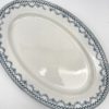 Plat ovale Arras Sarreguemines décor bleu gris – Image 3