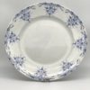 Plat rond Terre de Fer décor bleu diamètre 31 cm