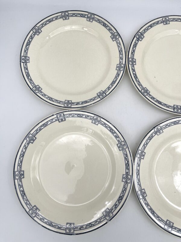 Assiette plate Salins Royal Terre de Fer décor bleu – Image 4