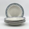 Assiette creuse Arras Sarreguemines décor bleu gris