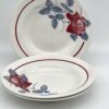 Assiette Sobral Digoin Sarreguemines décor bordeaux et gris – Image 2