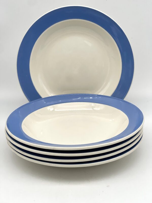 Assiette plate Orléans Villerooy et Boch Mettlach bleue – Image 2