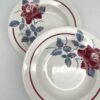 Assiette Sobral Digoin Sarreguemines décor bordeaux et gris – Image 5