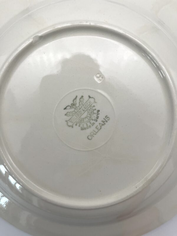 Assiette plate Orléans Villerooy et Boch Mettlach bleue – Image 7