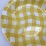 Plat creux Croisette Salins décor écossais jaune – Image 5