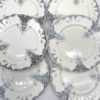 Assiette plate Lys Clairefontaine Terre de fer décor gris – Image 3