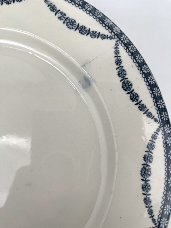 Assiette plate Salins Vincennes décor bleu gris – Image 5