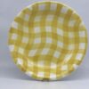 Plat creux Croisette Salins décor écossais jaune
