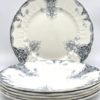 Assiette plate Lys Clairefontaine Terre de fer décor gris – Image 2