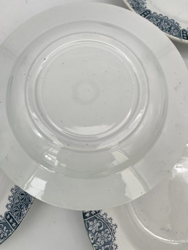 Assiette creuse décor bleu gris – Image 7
