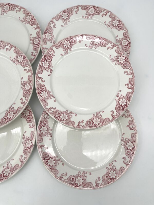 Assiette à dessert Lerida Sarreguemines décor rose – Image 4