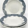 Assiette creuse décor bleu gris – Image 2