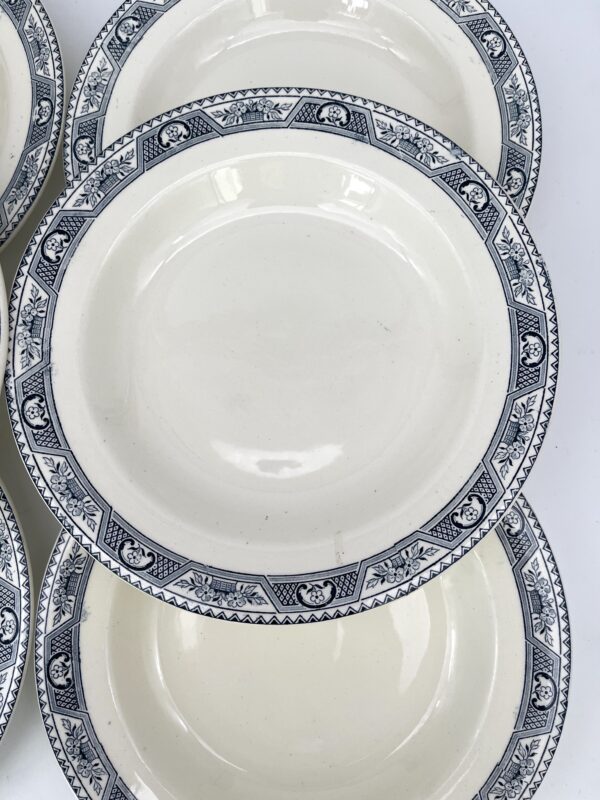 Assiette creuse Martainville Terre de Fer Salins décor bleu – Image 6