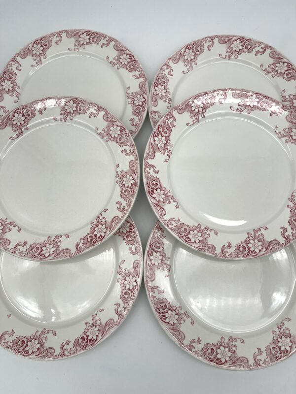 Assiette à dessert Lerida Sarreguemines décor rose – Image 2