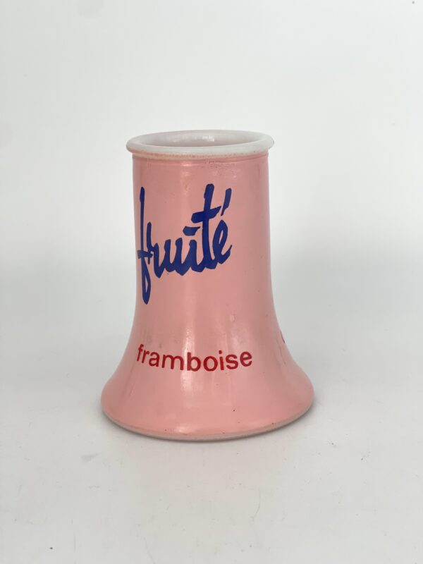 Porte paille Fruité en opaline rose – Image 2