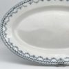Plat ovale Arras Sarreguemines décor bleu gris – Image 2