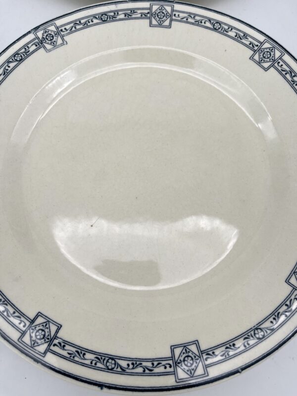 Assiette plate Salins Royal Terre de Fer décor bleu – Image 7