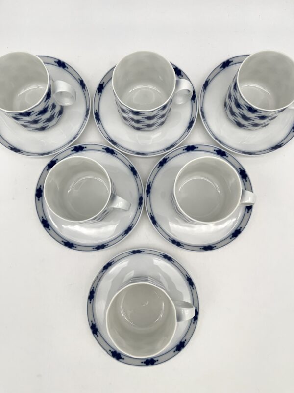 Tasse à café Corinth Rosenthal Studio Linie décor bleu – Image 4