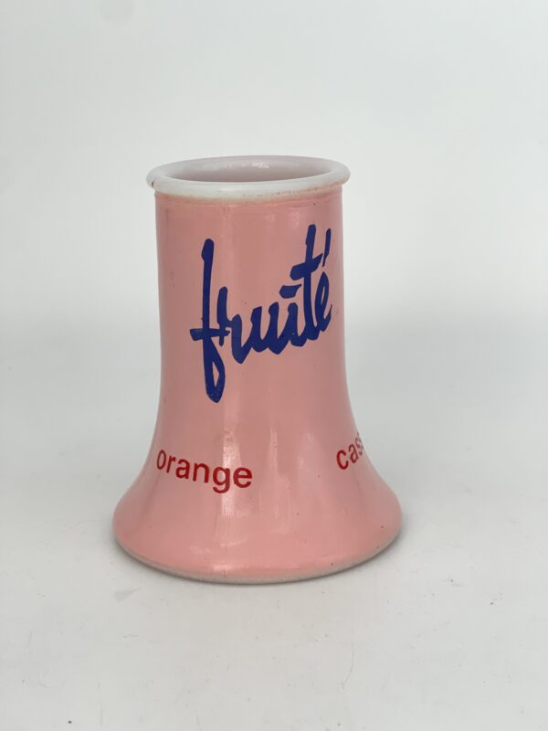 Porte paille Fruité en opaline rose – Image 3