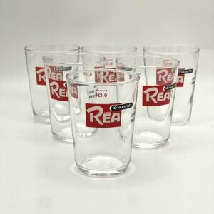 Lot de 6 verres anciens Réa