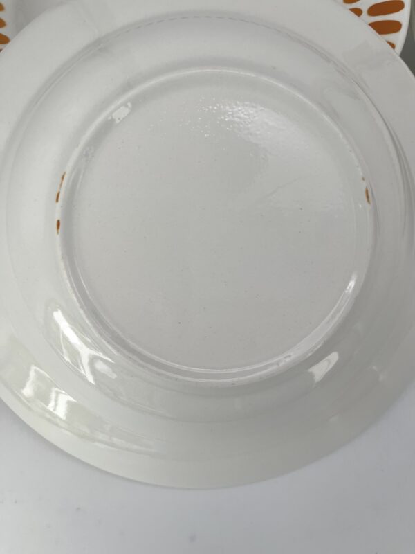 Assiette creuse Tartan Sarreguemines décor orangé – Image 6