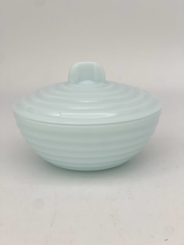 Sucrier en opaline bleu ciel – Image 2