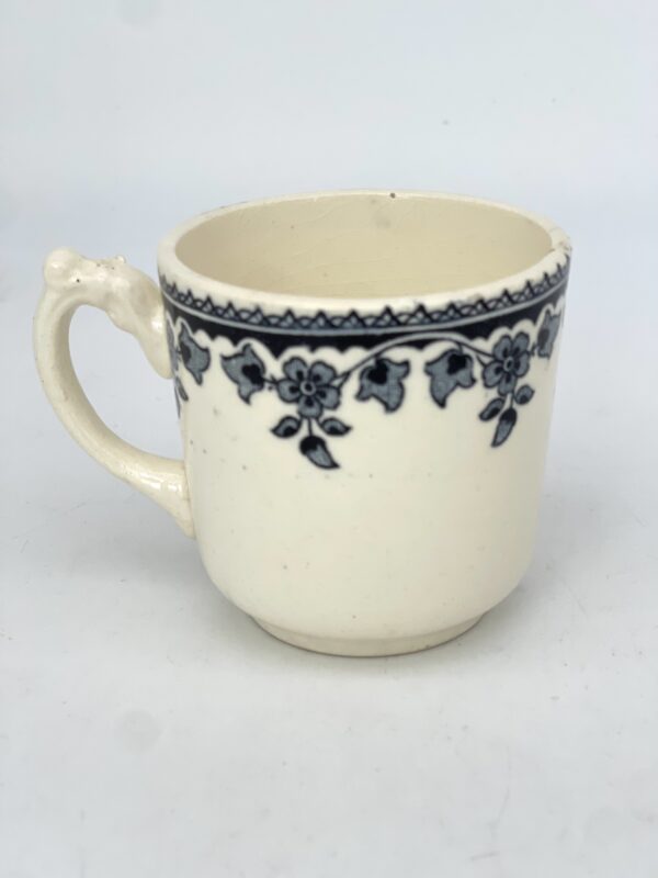 Tasse à café Terre de Fer HB&Cie Gagny décor bleu fonçé – Image 3