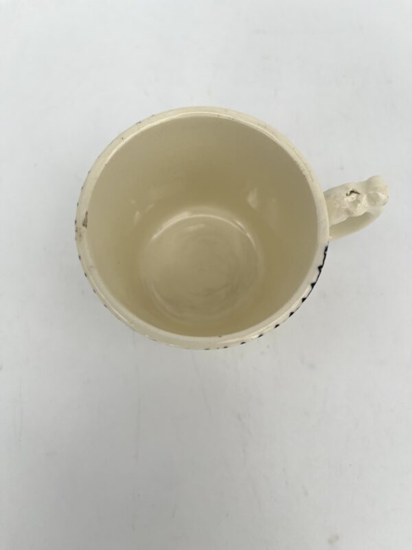 Tasse à café Terre de Fer HB&Cie Gagny décor bleu fonçé – Image 4