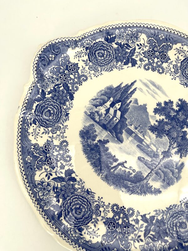 Plat à gateaux Burgenland Villeroy et Boch décor bleu – Image 4