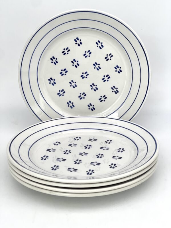 Assiette à dessert Lunéville décor bleu – Image 2