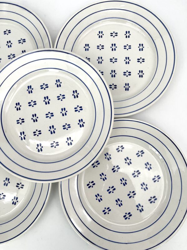 Assiette à dessert Lunéville décor bleu – Image 4