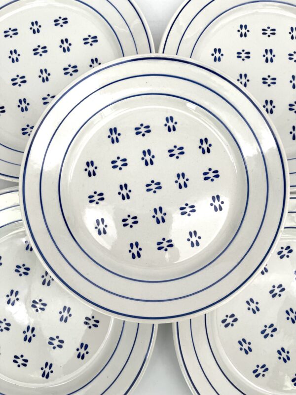 Assiette à dessert Lunéville décor bleu – Image 5