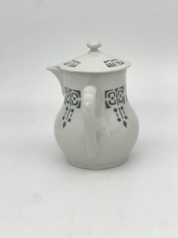 Pot à lait avec son coucercle décor vert Saint Uze – Image 3