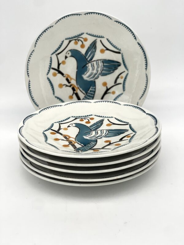 Assiette à dessert Lunéville décor oiseaux – Image 2