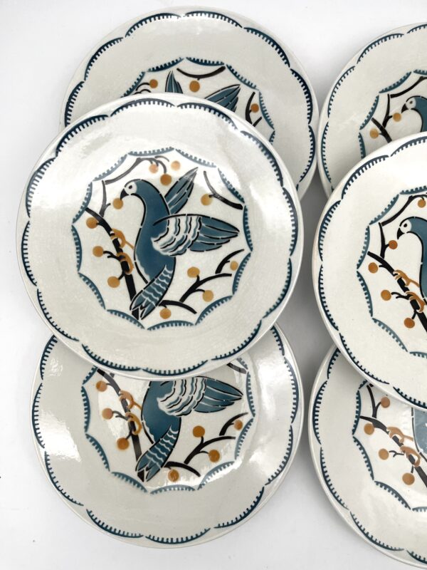 Assiette à dessert Lunéville décor oiseaux – Image 4