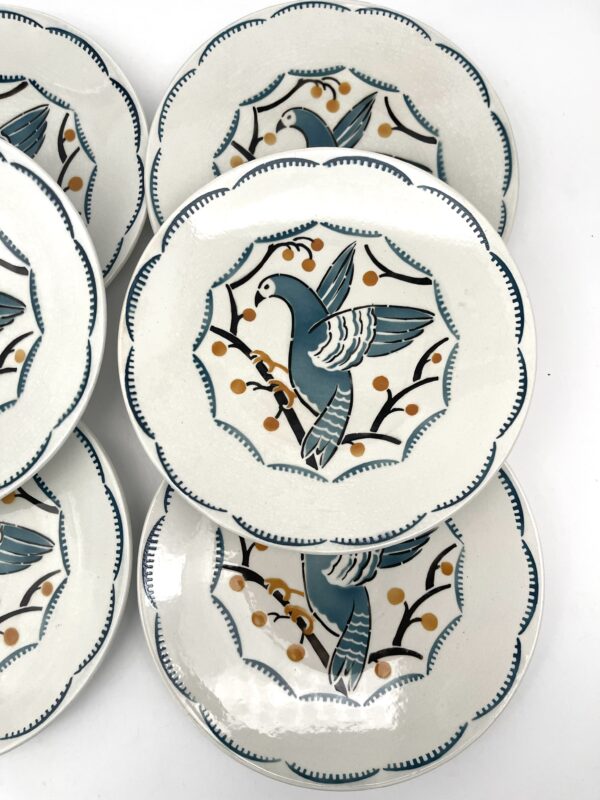 Assiette à dessert Lunéville décor oiseaux – Image 5