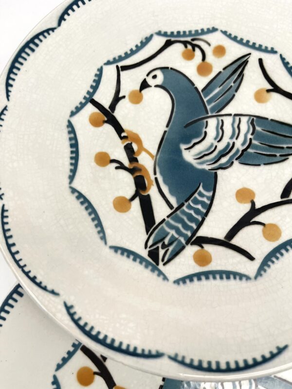 Assiette à dessert Lunéville décor oiseaux – Image 7