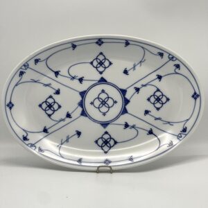 Plat ovale Winterling Bavaria Germany décor Copenhague bleu