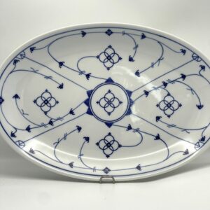 Grand plat ovale Winterling Bavaria Germany décor Copenhague bleu