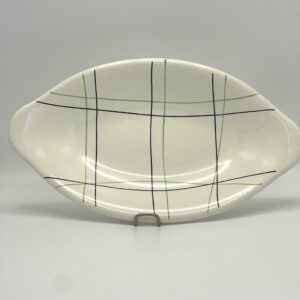 Ravier Salins Sortilège décor vert et noir