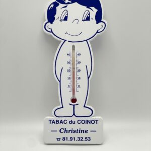 Thermomètre publicitaire Tabac du coinot Christine vintage